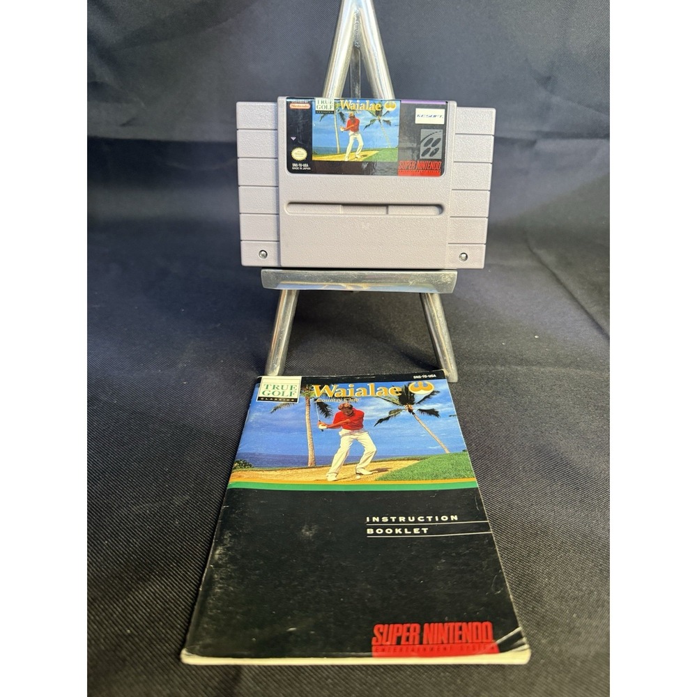 True Golf Waialae Country Club Super Nintendo SNES Cartridge Manual SNS-TG-USA